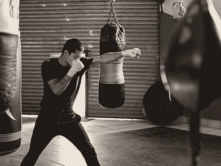 Trening fitboks v dvorani Kluba Center.